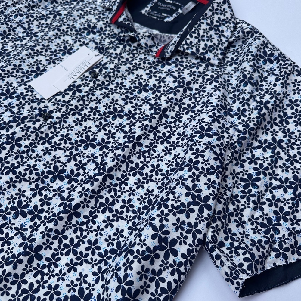 Men’s Silver Stone Brand Short Sleeved Shirt 
Size XXL (New With Tags)​​​ - Picture 2 of 7